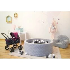 Piscine à Balles Soft Cosy Geo Gris -Pinolino || Roba || VIDAXL Soldes Magasin 1000265950 210514 17591500082 MOOD DETAILS P000000001000265950 mood