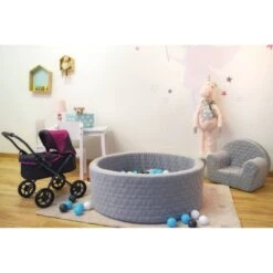 Piscine à Balles Soft Cosy Geo Gris -Pinolino || Roba || VIDAXL Soldes Magasin 1000265964 210514 17591700125 MOOD DETAILS P000000001000265964 mood