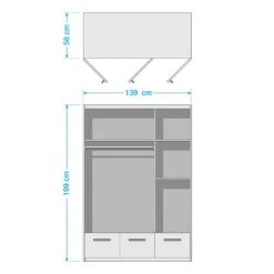 Armoire Nottingham -Pinolino || Roba || VIDAXL Soldes Magasin 1000297242 211008 162038000522 SKETCH DETAILS P000000001000297242 sketch