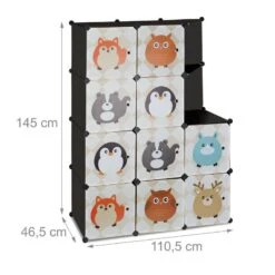 Armoire à 10 Casiers Motifs Animaux -Pinolino || Roba || VIDAXL Soldes Magasin 2243e1cf35774665ae9b12693d5a3eb5
