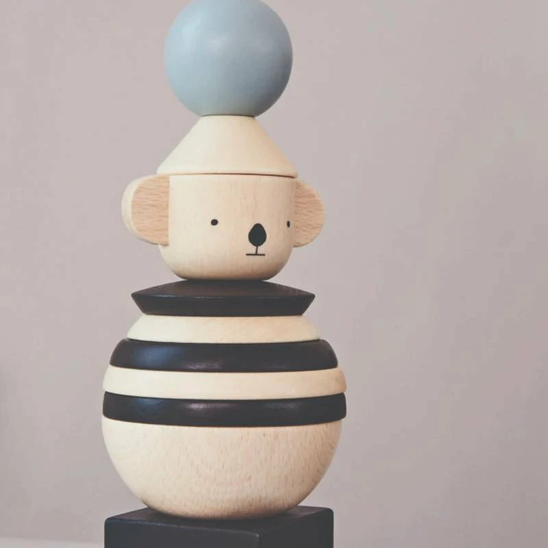 Blocs à Empiler Brun 4 Blocs à Empiler Brun – Image 2