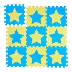 Tapis De Jeu Étoiles 9 Pièces De Puzzle