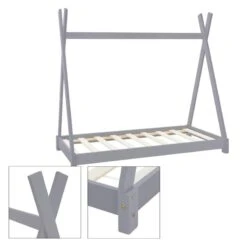 Lit D'enfant Tipi 70x140 Cm Blanc -Pinolino || Roba || VIDAXL Soldes Magasin 717af469700e47d8aa948ed9ada4a7f5