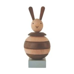 Lapin à Empiler Brun