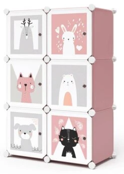 Armoire Andy Rose Modulable Petite