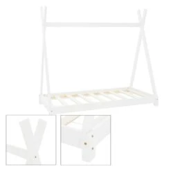 Lit D'enfant Tipi 70x140 Cm Blanc -Pinolino || Roba || VIDAXL Soldes Magasin 8f7740abed154adf9ec1d243dc99e979