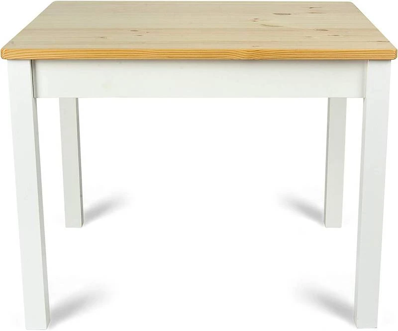 Le Table En Bois POLA (blanc/pin) 4 Le Table En Bois POLA (blanc/pin) – Image 2