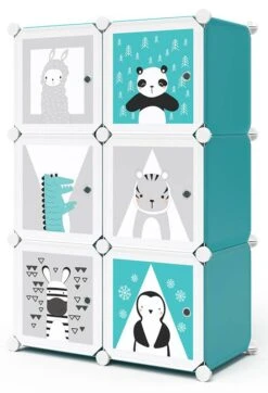 Armoire Andy Bleu Modulable