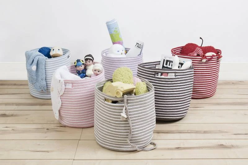 Panier Enfant En Coton Avec Rayures 9 Panier Enfant En Coton Avec Rayures â Image 7