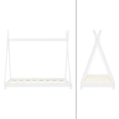 Lit D'enfant Tipi 70x140 Cm Blanc -Pinolino || Roba || VIDAXL Soldes Magasin e72cadb6f04a4e0691dafc1504f19432